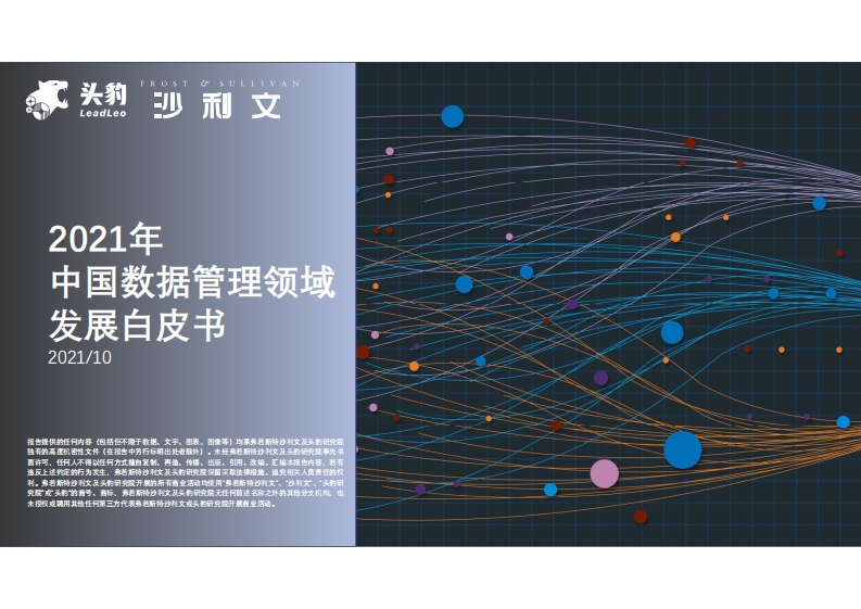 2021年中国数据管理领域发展白皮书