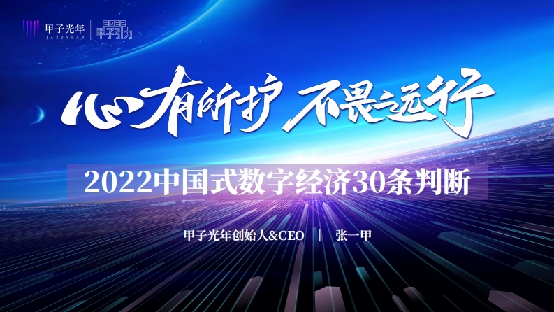 2022中国式数字经济30条