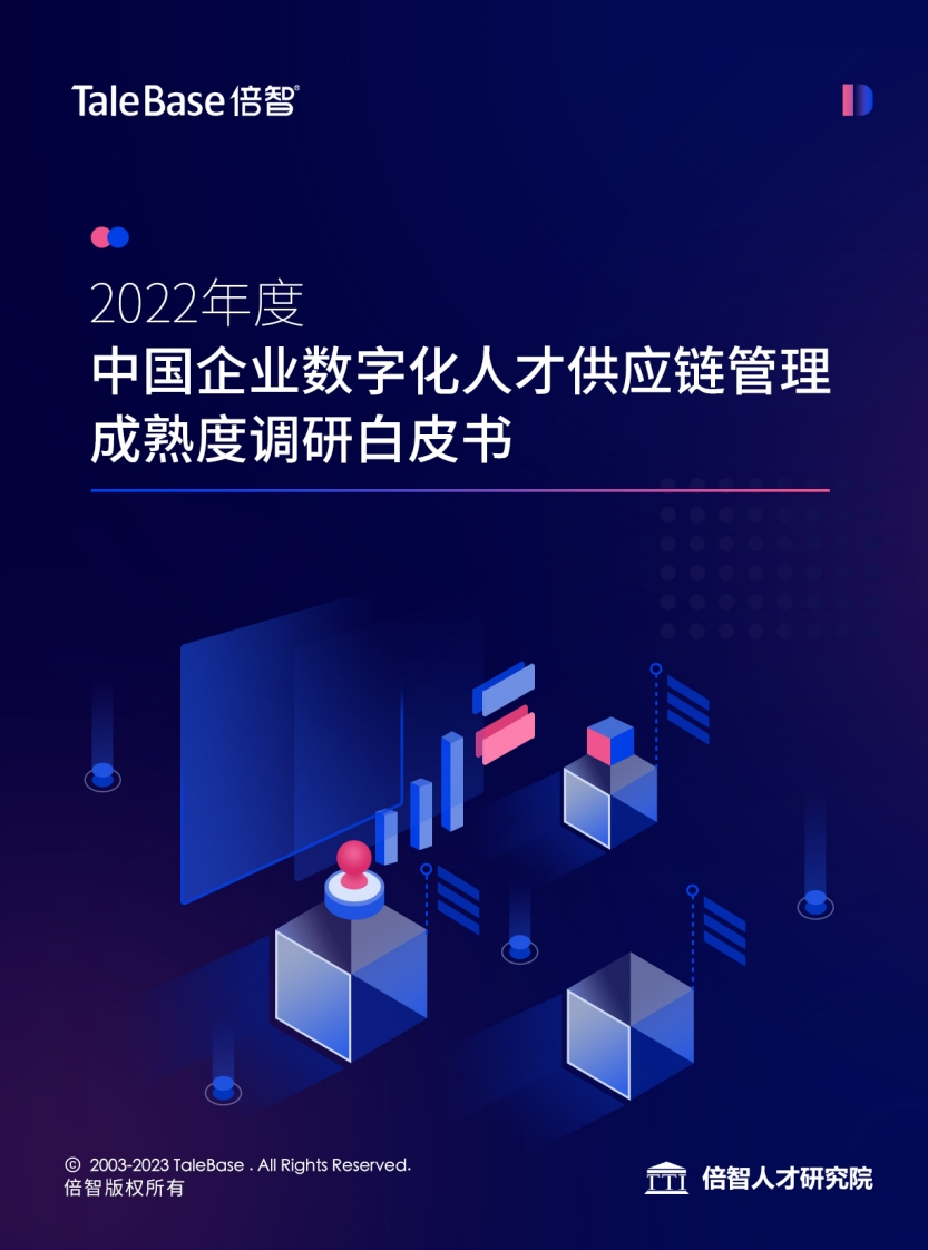 2022年度中国企业数字化人才供应链管理成熟度DTMI白皮书-38页