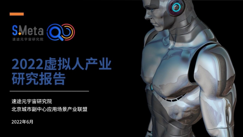 2022虚拟人产业研究报告-速途元宇宙研究院