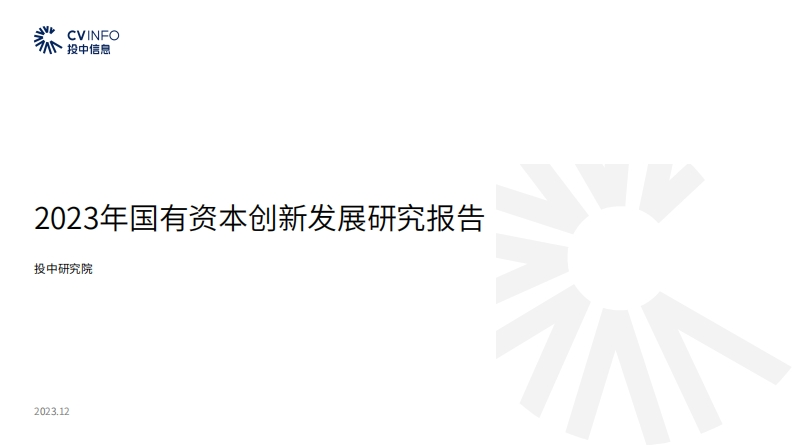 2023年国有资本创新发展研究报告