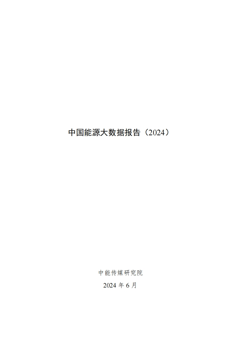 2024中国能源大数据报告-94页