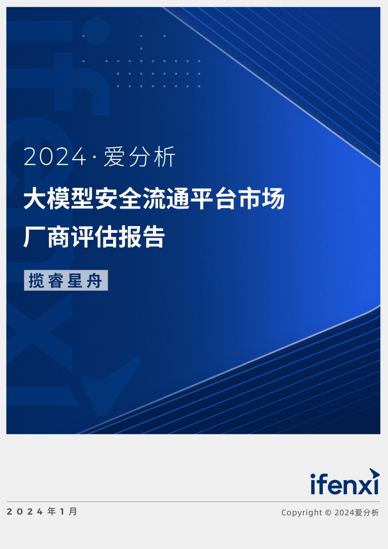 2024大模型安全流通平台市场厂商评估报告