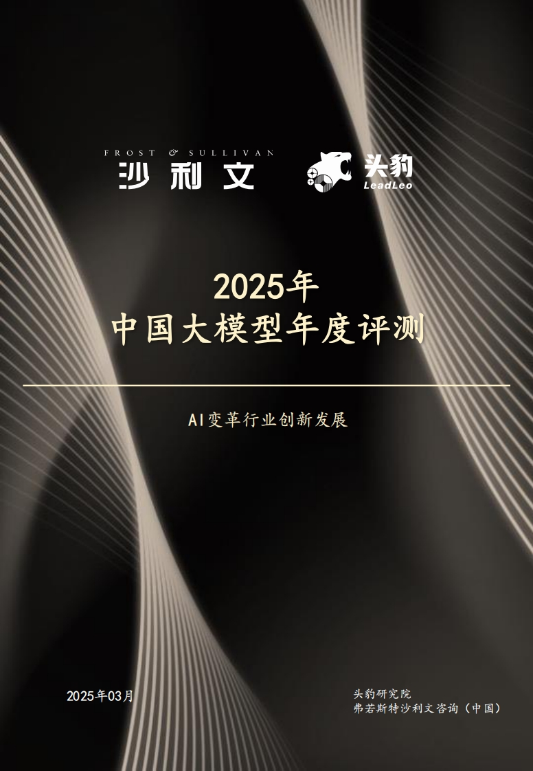 2025年中国大模型年度评测