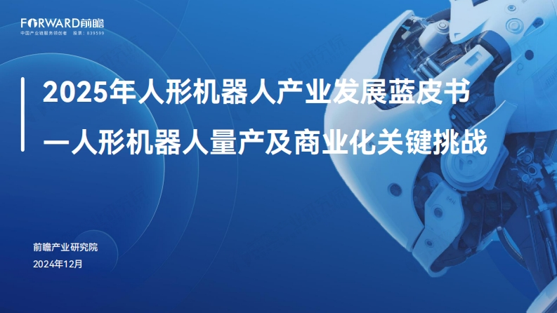 2025年人形机器人产业发展蓝皮书