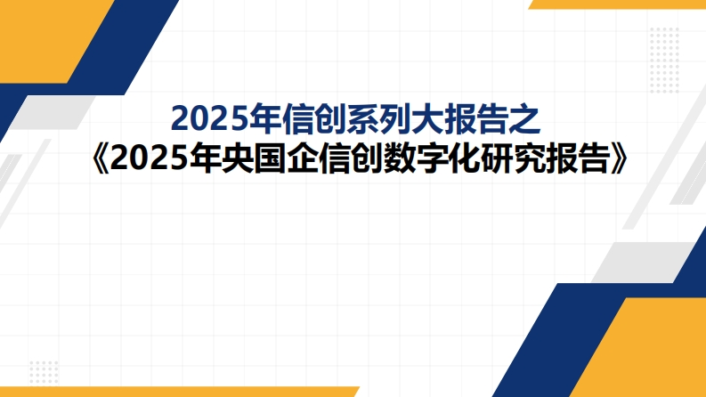 2025年央国企信创数字化研究报告