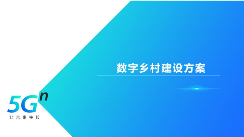 5G数字乡村建设方案