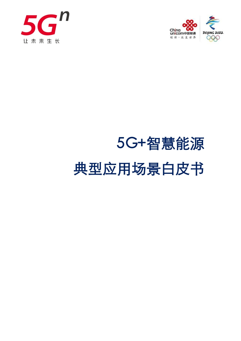 _能源数字化专题中国联通5G-智慧能源典型应用场景白皮书