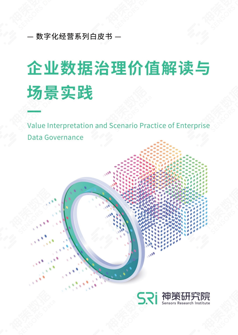 《企业数据治理价值解读与场景实践》