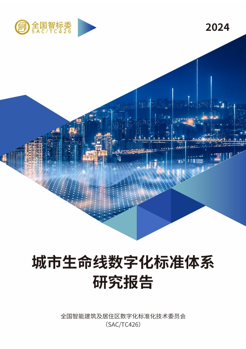 《城市生命线数字化标准体系研究报告》
