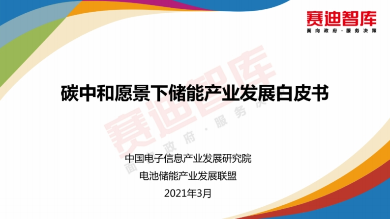 《赛迪智库PPT：碳中和愿景下储能产业发展白皮书》