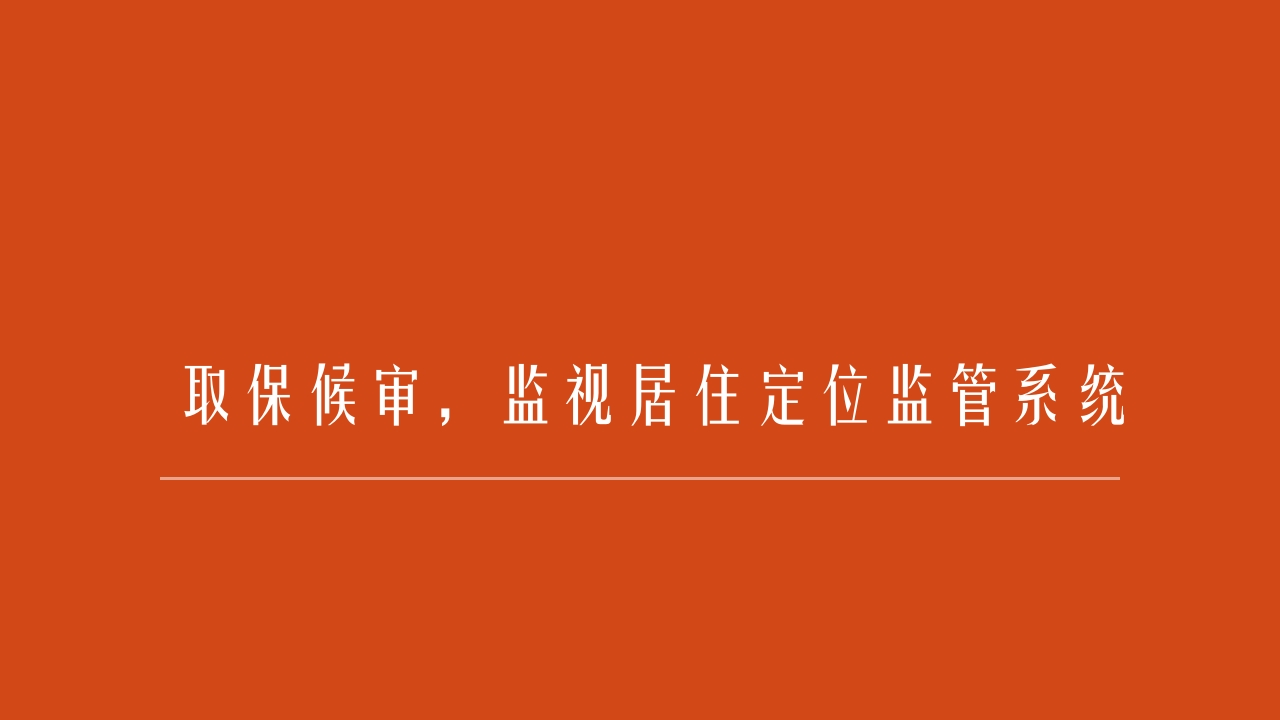 中性-公安监视居住监管系统介绍