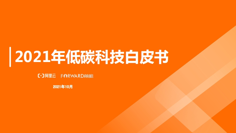 前瞻发展研究院：2021年低碳科技白皮书