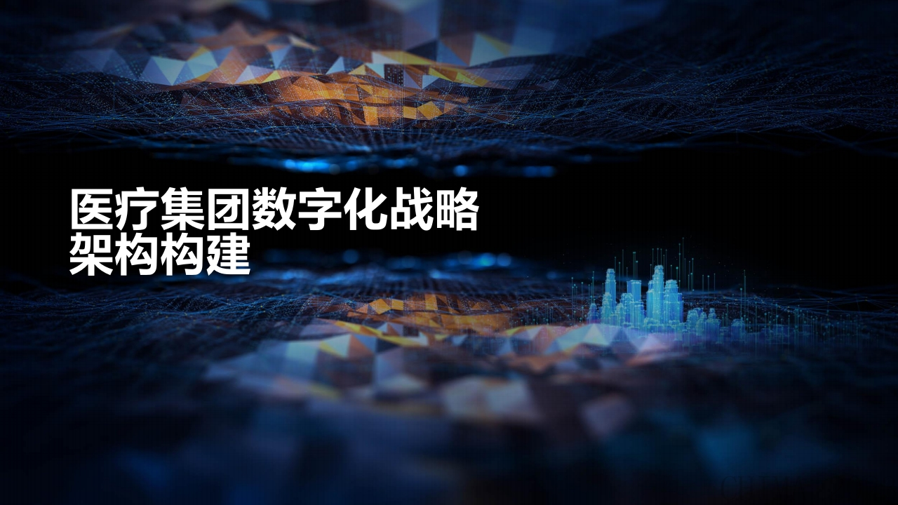 医疗集团数字化建设架构构建【13页PPT】