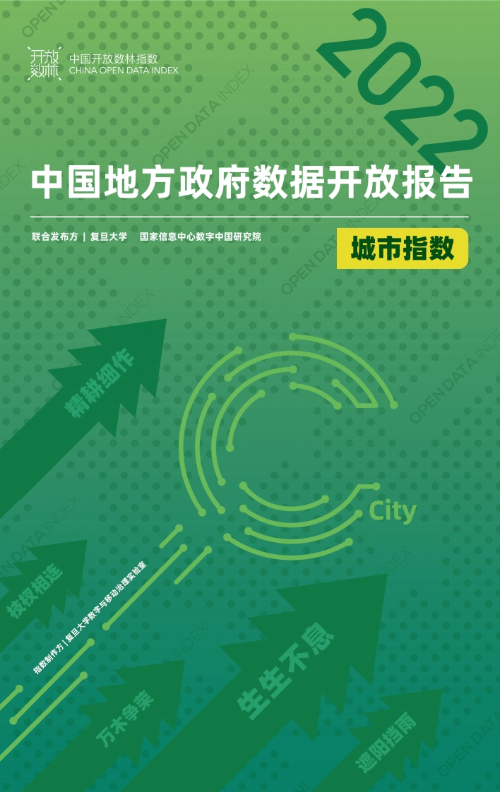 复旦大学：2022中国地方政府数据开放报告（城市）