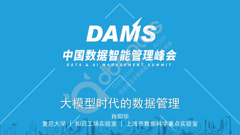大模型时代的数据管理-复旦-肖仰华-2024