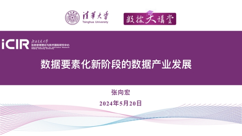 张向宏-数据要素化新阶段的数据产业发展