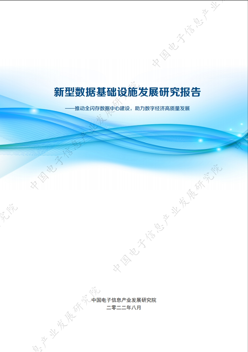 新型数据基础设施发展研究报告——推动全闪存数据中心建设，助力数字经济高质量发展-24页