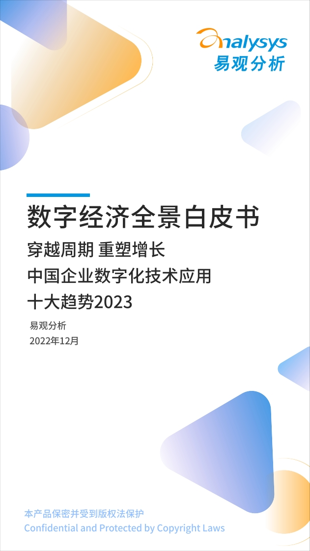 易观分析：《数字经济全景白皮书》中国企业数字化技术应用十大趋势2023-13页