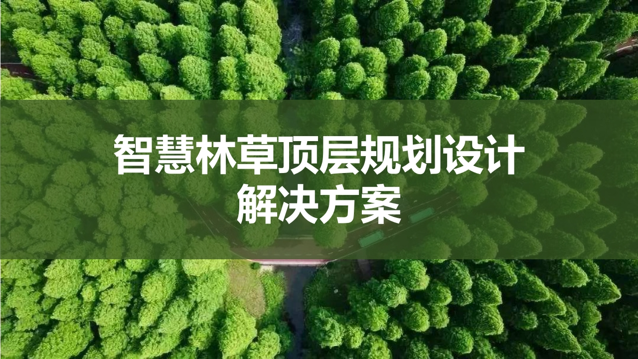智慧林草顶层规划解决方案